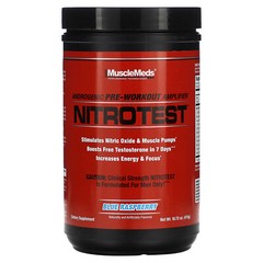 Nitrotest, Androgenic Pre-Workout Amplifier, Blue Raspberry, 16.72 oz (474 g)