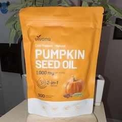 Vivonu Pumpkin Seed Oil + Saw Palmetto 1000mg Softgels 300ct Prostate Health