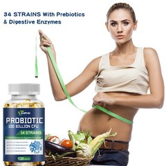 Probiotic capsules help alleviate constipation and regulate gut microbiota 120pc