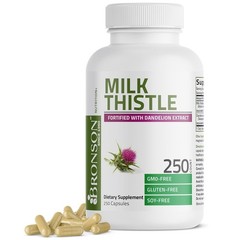 Bronson Milk Thistle & Dandelion Extract Liver Health Support 120 Capsules