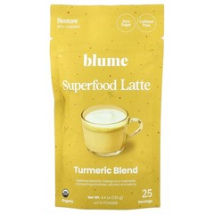 Superfood Latte, Turmeric Blend, Caffeine Free, 4.4 oz (125 g)