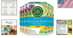 Herbal EveryDay Detox Tea – Bright Lemon Flavor in Compostable 96 Tea Bags