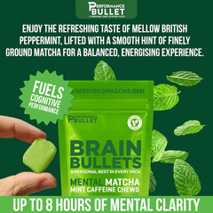 Mint Matcha L-Theanine & Caffeine Chews – Boost Focus & Energy!