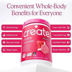 BUY 1, GET 1 FREE!! CREATE Creatine Gummies/Men & Women/Focus,Strength,Endurance