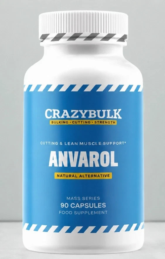 CrazyBulk ANVAROL for Cutting & Lean Muscle Supplement, 90 Caps F/S Pack of 2