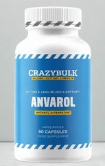 CrazyBulk ANVAROL for Cutting & Lean Muscle Supplement, 90 Caps F/S Pack of 5