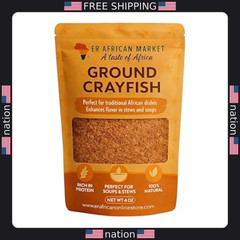 Ground Crayfish 4oz – 100% Natural, Protein-Rich West African Flavor