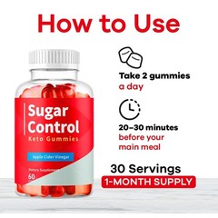 (5 Pack) Sugar Control Keto ACV Gummies 1000MG SugarControl Vitamin 300 Gummies