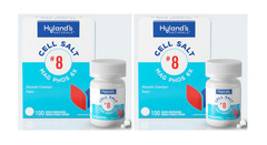 Hylands Cell Salt #8 Mag Phos 6x 100 tablets (2 PACK)