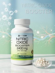 Nitric Oxide Booster Capsules 2400mg Per Serving ; Super Potency