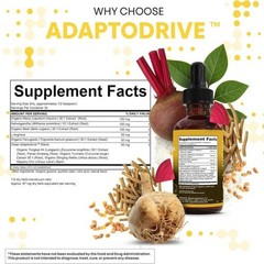 Clean Nutra AdaptoDrive Liquid Drops Maca Ashwagandha Energy Hormone Support 2oz