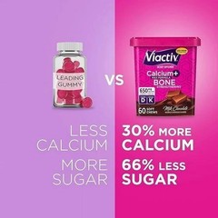 Viactiv Calcium Supplement Soft Chews, Milk Chocolate (100CT) Vitamin D & K, NEW