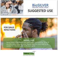 BioSILVER Ionic Colloidal Silver 20 PPM Liquid 2oz Nasal Spray by Thrival Labs