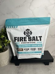 Fire Salt Chocolate Electrolyte Powder Sticks Zero Sugar Keto Paleo Vegan 32ct