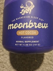 MoonBrew Magnesium Sleep Aid – Hot Cocoa – 4.96 oz / 141 G – EXP 12/27. set of 2