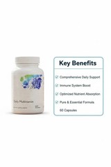 Basic Nutrients Multivitamin Capsules – 60 Count Dietary Supplement Daily 2 Use