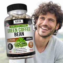 Green Coffee Bean 60ct – Weight Management, Antioxidant, Blood Pressure Support