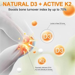 Liquid Vitamin D3 K2 5000 iu & 120 mcg – Vitamin D with MK7 Vitamin K2 Drops – B