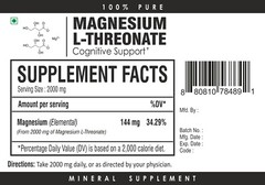 Magnesium L-Threonate Powder – Essential Mineral – Unflavored – Non GMO
