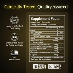 UltimaPeak Pure Himalayan Shilajit Gummies with 30 Count (Pack of 1)