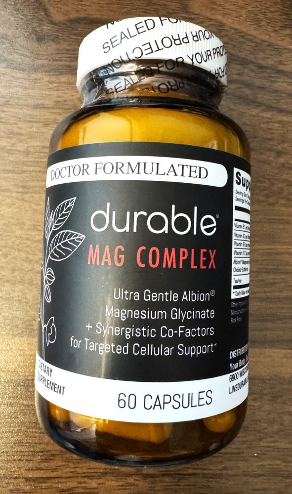 NEW- DURABLE Mag Complex, 60 Capsules
