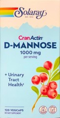 Solaray D-mannose 1000mg Urinary Tract Health 120VCaps Exp 04/2027