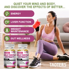 Liver Cleanse & Detox Support Supplement 6000 mg Milk Thistle Extract