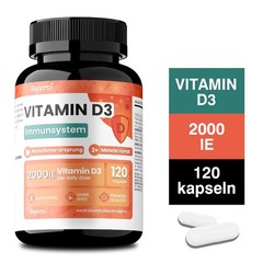 Vitamin D3 120pcs, Improves Digestion, Promote Bone,Teeth and Muscles Health