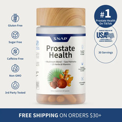 Snap Supplements Men Prostate Supplement – Saw Palmetto & Turmeric for Urinary
