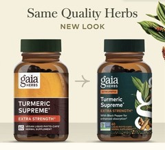 GAIA TUMERIC SUPREME EXTRA STRENGTH. 120 CAPSULES
