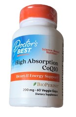 High Absorption CoQ10 with BioPerine®, 60 Veggie Caps * Exp 09/26