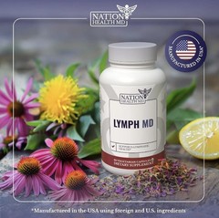 Lymph MD – Lymphatic System Supplement with 9 Botanicals. Men and Women – 60 cap