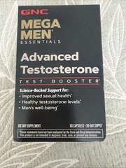 GNC Mega Men Advanced Testosterone Test Booster 60 Capsules – Exp 10/2028
