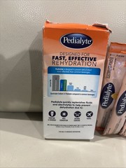 Oral Electrolyte Solution Pedialyte® Powder Pack of 6, Orange Flavor 0.6 oz.