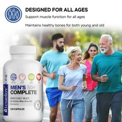 MEN’S 50+ COMPLETE Improve Memory Speed Up Muscle Recovery Promotes Fat Loss