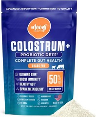 Moogi Health Colostrum + Probiotic DE111 Gut Health 2.6oz Unflavored