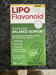 Lipo-Flavonoid Caplets with advanced supplement Ginkgo Biloba, 36 bottles