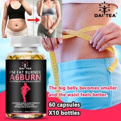 DAITEA Fat Burner PM Night Time Weight Loss Diet Pill Supports Lean Muscle