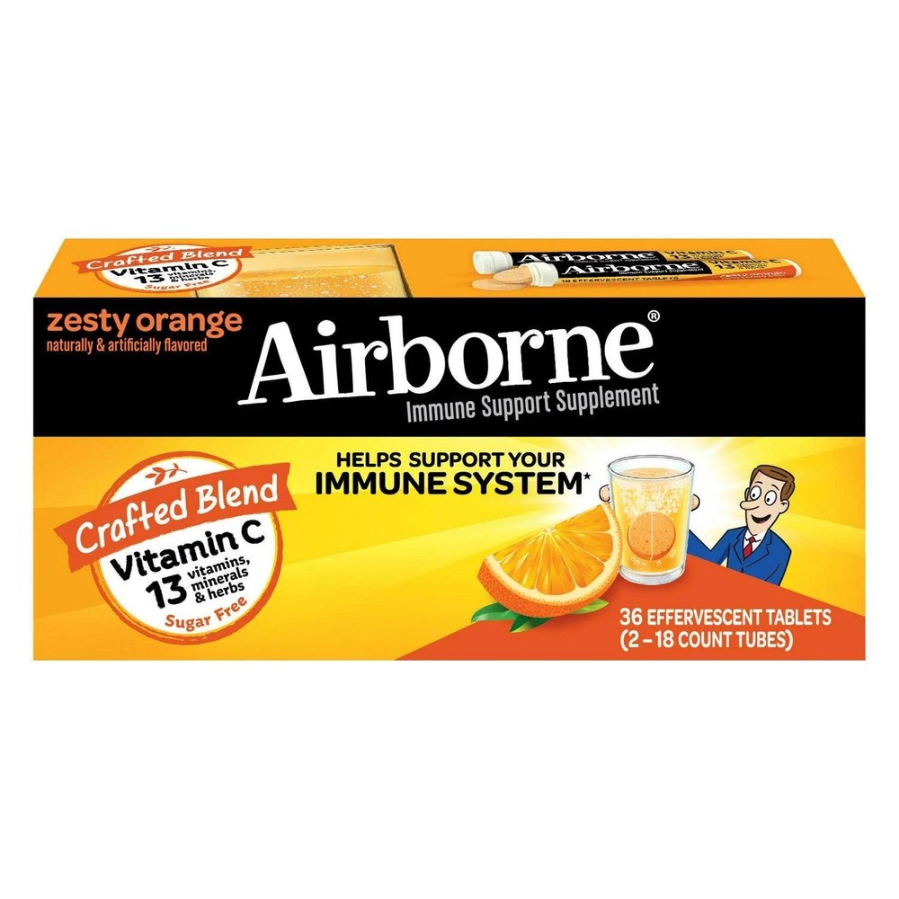 Airborne Immune Support Effervescent Tablets, 36 Count