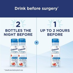 Clear Carbohydrate Drink for Pre-Surgery, Strawberry Flavor, 10 fl oz, 4 Pack