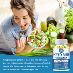 3 X KETO BHB 20000mg Diet Pills Ketone FAT BURNER Weight Loss Diet Pills Ketosis