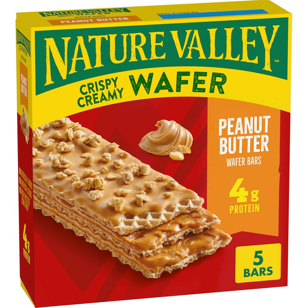 Honey Vanilla Wafer Bars 5 Count Portable Snack Bars 6.5 Oz