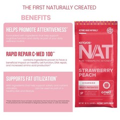 Pruvit Keto OS NAT Strawberry Peach Charged Ketones 20 Packs