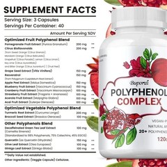 Polyphenols Complex 120pcs – Antioxidant,Glowing Skin, Supports Digestive Health