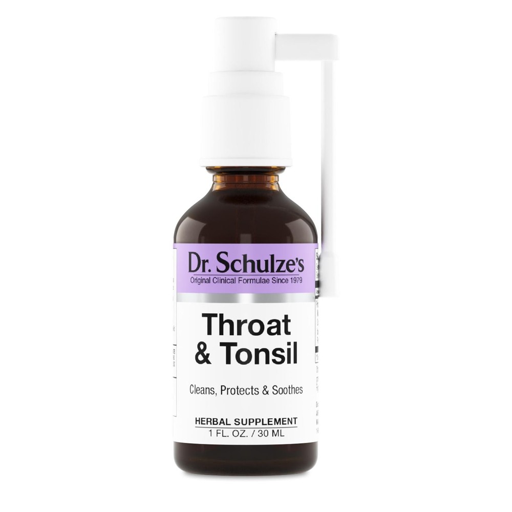 Dr. Schulze’s Throat & Tonsil – Throat Spray – Immune Support – 1 fl oz