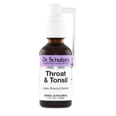 Dr. Schulze’s Throat & Tonsil – Throat Spray – Immune Support – 1 fl oz