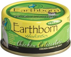 Earthborn Holistic Chicken Catcciatori Grain Free Canned Cat Food,3 oz,Case of 2