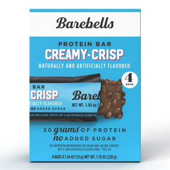 Barebells Protein Bars, Creamy Crisp, 20g High Protein, 1.9oz, 4 Count