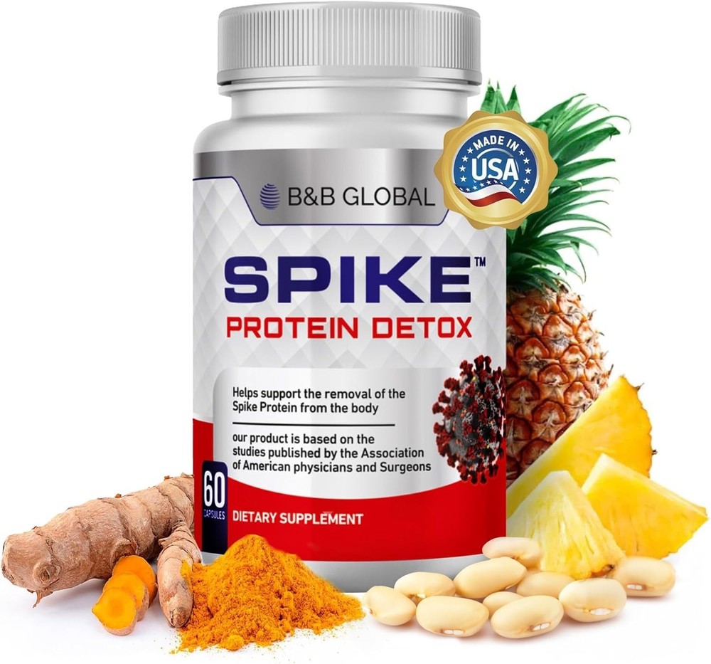Spike Protein Detox – Support Supplement with Nattokinase 4000Fu,…
