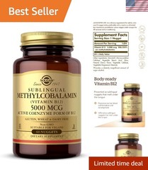 60 Cherry-Flavored Methylcobalamin B12 Nuggets 5000 mcg – Enhance Energy Levels